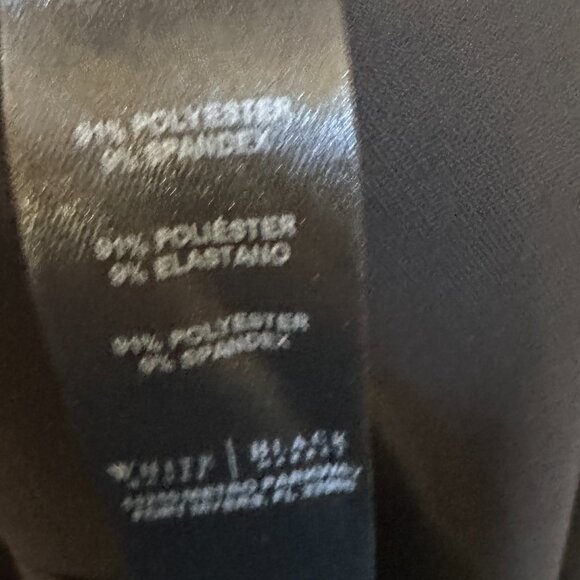 White House Black Market Black Cropped Wide Leg Lined Dress Pants Sz 10 - Picture 5 of 12